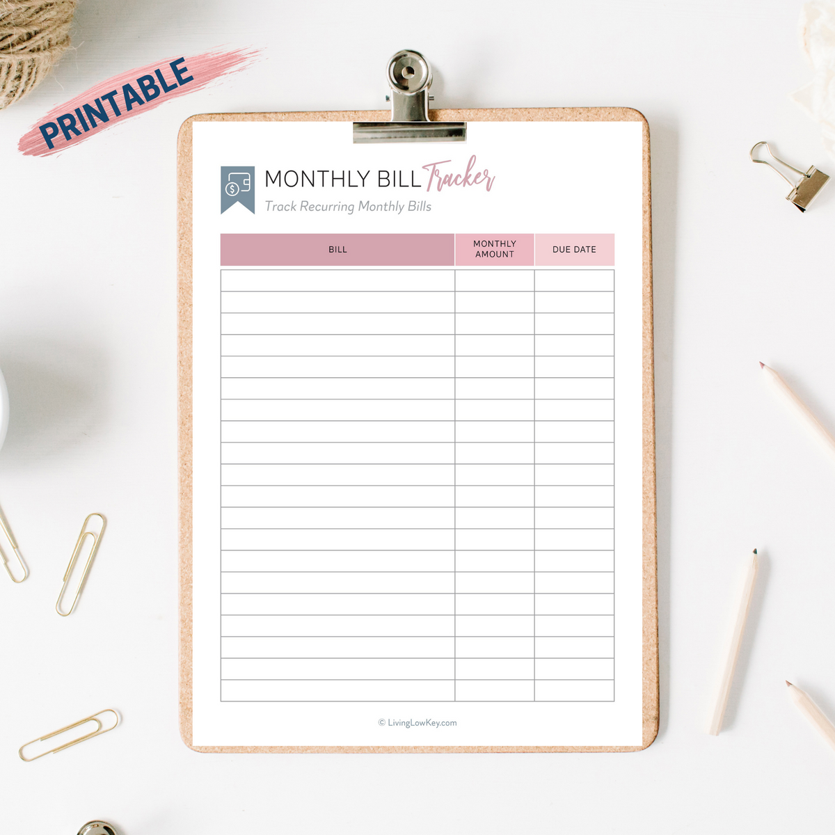 Printable Monthly Bill Log  Organizing monthly bills, Paying bills, Bills  printable