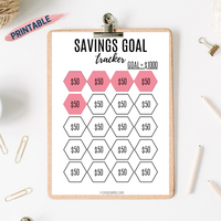 Printable Savings Chart (Digital Download)